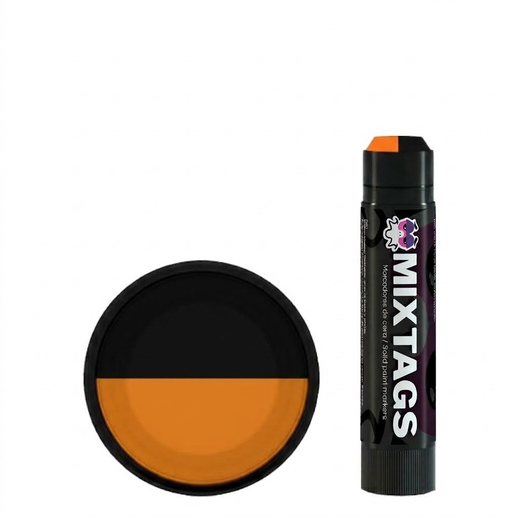 Marcador MIXTAG de dos colores en tonos ocre y negro